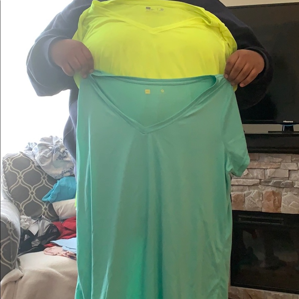 Two brand new active shirts without tags